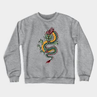 Cool Vintage Chinese Dragon Crewneck Sweatshirt